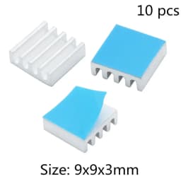 Aluminum Heatsink Radiator Heat Sink for Electronic IC Chip RAM MOS Dynatron Raspberry Pi Cooling With Thermal Conductive Tape