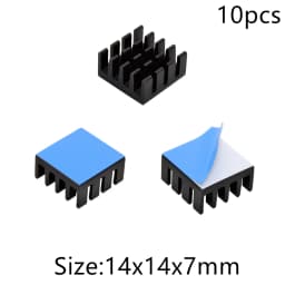 Aluminum Heatsink Radiator Heat Sink for Electronic IC Chip RAM MOS Dynatron Raspberry Pi Cooling With Thermal Conductive Tape