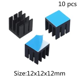 Aluminum Heatsink Radiator Heat Sink for Electronic IC Chip RAM MOS Dynatron Raspberry Pi Cooling With Thermal Conductive Tape