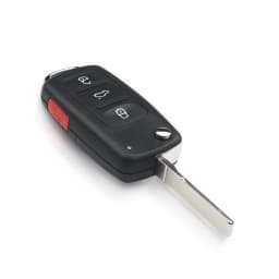 KEYYOU 10PCS/LOT 2 Buttons Flip Folding Car Remote Key Case Shell For VW For Volkswagen Golf MK4 Bora