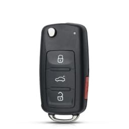 KEYYOU 10PCS/LOT 2 Buttons Flip Folding Car Remote Key Case Shell For VW For Volkswagen Golf MK4 Bora