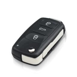 KEYYOU 10PCS/LOT 2 Buttons Flip Folding Car Remote Key Case Shell For VW For Volkswagen Golf MK4 Bora