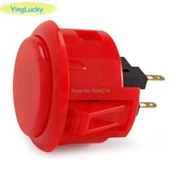 1pcs Original Sanwa Button OBSF 30 OBSF24 Arcade Push Button 24mm 30mm Raspberry Pi Replacement Buttons