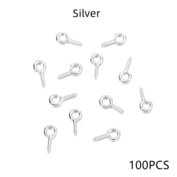 100-200pcs Small Tiny Mini Eye Pins Eyepins Hooks Eyelets Screw Threaded Gold Clasps Hooks Jewelry Findings For Making DIY