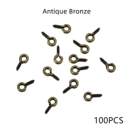100-200pcs Small Tiny Mini Eye Pins Eyepins Hooks Eyelets Screw Threaded Gold Clasps Hooks Jewelry Findings For Making DIY
