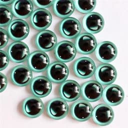 8mm Dragon Eyes Round Glass Cabochon Flatback Photo Dome Accessory Jewelry Finding  Pendant Base In Pairs 50pcs/Lot K05385