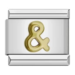 Hapiship New 2024 Fashion Women 26 Letters A-Z Italian Charm Links Fit 9mm Bracelet Stainless Steel Jewelry Making DJ110