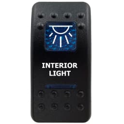 12V Marine Grade Rocker Switch SPST/ON OFF, DPDT/(ON) OFF (ON) Blue Led Light Bar for Carling ARB NARVA Replace Waterproof IP66