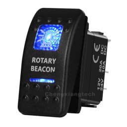 12V Marine Grade Rocker Switch SPST/ON OFF, DPDT/(ON) OFF (ON) Blue Led Light Bar for Carling ARB NARVA Replace Waterproof IP66