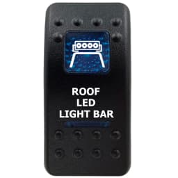 12V Marine Grade Rocker Switch SPST/ON OFF, DPDT/(ON) OFF (ON) Blue Led Light Bar for Carling ARB NARVA Replace Waterproof IP66