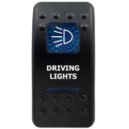 12V Marine Grade Rocker Switch SPST/ON OFF, DPDT/(ON) OFF (ON) Blue Led Light Bar for Carling ARB NARVA Replace Waterproof IP66