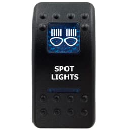 12V Marine Grade Rocker Switch SPST/ON OFF, DPDT/(ON) OFF (ON) Blue Led Light Bar for Carling ARB NARVA Replace Waterproof IP66