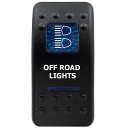 12V Marine Grade Rocker Switch SPST/ON OFF, DPDT/(ON) OFF (ON) Blue Led Light Bar for Carling ARB NARVA Replace Waterproof IP66