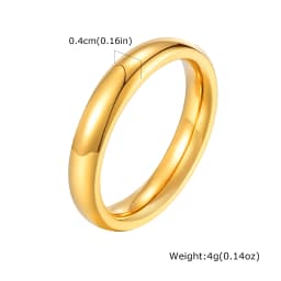 Gold Color Wedding Band Engagement Stainless steel Ring for Women Men US Sizes 4 5 6 7 8 9 10 11 12 13 14 15 Free Shipping