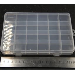 Yidensy 1pcs Square Transparent Plastic Storage Box Case 10/24 Slot Adjustable for Pills Jewelry Beads Earring Case Organizer