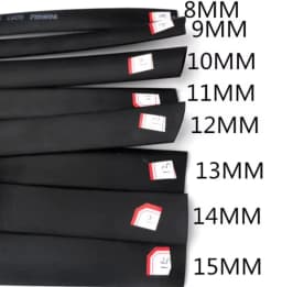 5 METER/LOT 2:1 Black 0.8mm~10mm Polyolefin Cable Sleeves Electronic Component DIY Connector Repair Heat Shrink Tube