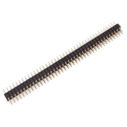 5 Pcs Round Hole Pin Header 2.0MM/2.54MM Pitch Row Female/Male, Single Row 1x40P Row 2x40P Double Row Pin Round Pin Gold Plated