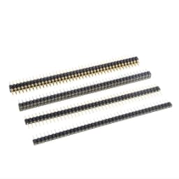 5 Pcs Round Hole Pin Header 2.0MM/2.54MM Pitch Row Female/Male, Single Row 1x40P Row 2x40P Double Row Pin Round Pin Gold Plated