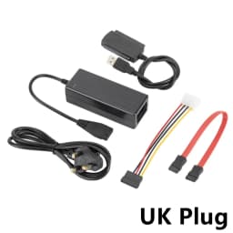 WVVMVV New 3-in-1 USB 2.0 To IDE / SATA 2.5",3.5" Hard Drive Disk HDD SSD 480Mb/s Data Interface Converter Adapter Cable
