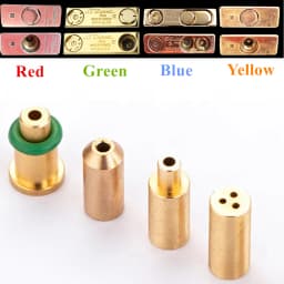 5 in 1/Set Durable Brass Copper Nozzle Refill Butane Gas Adapter For Dupont Lighter Yellow/Red/Green/Blue Easy To Use Reusable