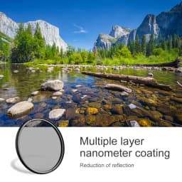 K&F Concept MC CPL Filter Circular Polarizer Ultra Slim Multi Coated Camera Lens Filter 37/40.5/43/49/52/55/58/62/67/72/77/82mm