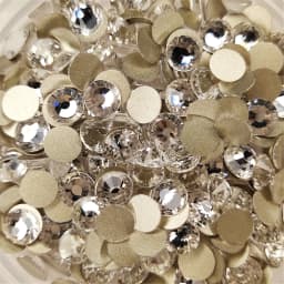 Top Glitter Crystal AB/Clear Gold Base Non Hot Fix Rhinestones SS3-SS50 FlatBack Strass &Fabric Garment Nail Art Decorations