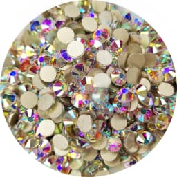 Top Glitter Crystal AB/Clear Gold Base Non Hot Fix Rhinestones SS3-SS50 FlatBack Strass &Fabric Garment Nail Art Decorations
