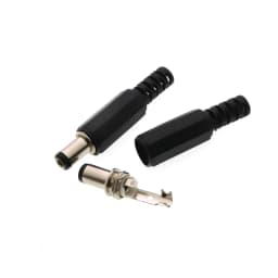 5/50Pcs 5A 30V For DC Power Supply Jack Socket Female Panel Mount Connector 5.5mm 2.1mm Plug Adapter 2 Terminal Types 5.5x2.1