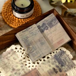 50pcs Vintage Paper for Phone Deco Retro Stationery Supplies Litmus Paper Bullet Journaling Label Scrapbooking Material