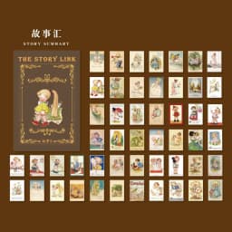 50pcs Vintage Paper for Phone Deco Retro Stationery Supplies Litmus Paper Bullet Journaling Label Scrapbooking Material