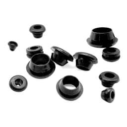 Black 3mm-50mm Rubber Snap-on Grommet Hole Plugs End Caps Bung Wire Cable Protect Bush