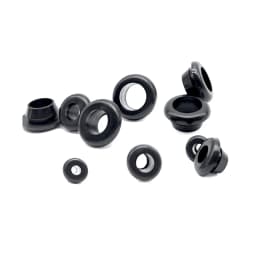 Black 3mm-50mm Rubber Snap-on Grommet Hole Plugs End Caps Bung Wire Cable Protect Bush