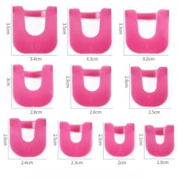 26pcs/set 10 Sizes G Curve Shape Varnish Shield Nail Protector Finger Cover Spill-Proof French Stickers Manicure Nail Art Tools