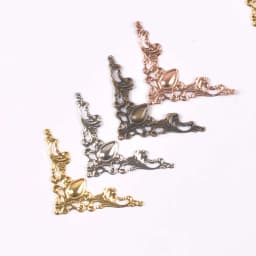 20pcs Silver/Golden/Bronze Metal Books Corners Protectors For Scrapbooking Accessories Photo Albums DIY Crafts Decor 40x40mm