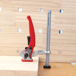 Allsome 2pc MFT Table Workbench Quick Ratchet Bench Dog Clamp 3/4 Inch(19mm) 20mm Dog Hole Clamp Hold Down Clamp for Woodworking