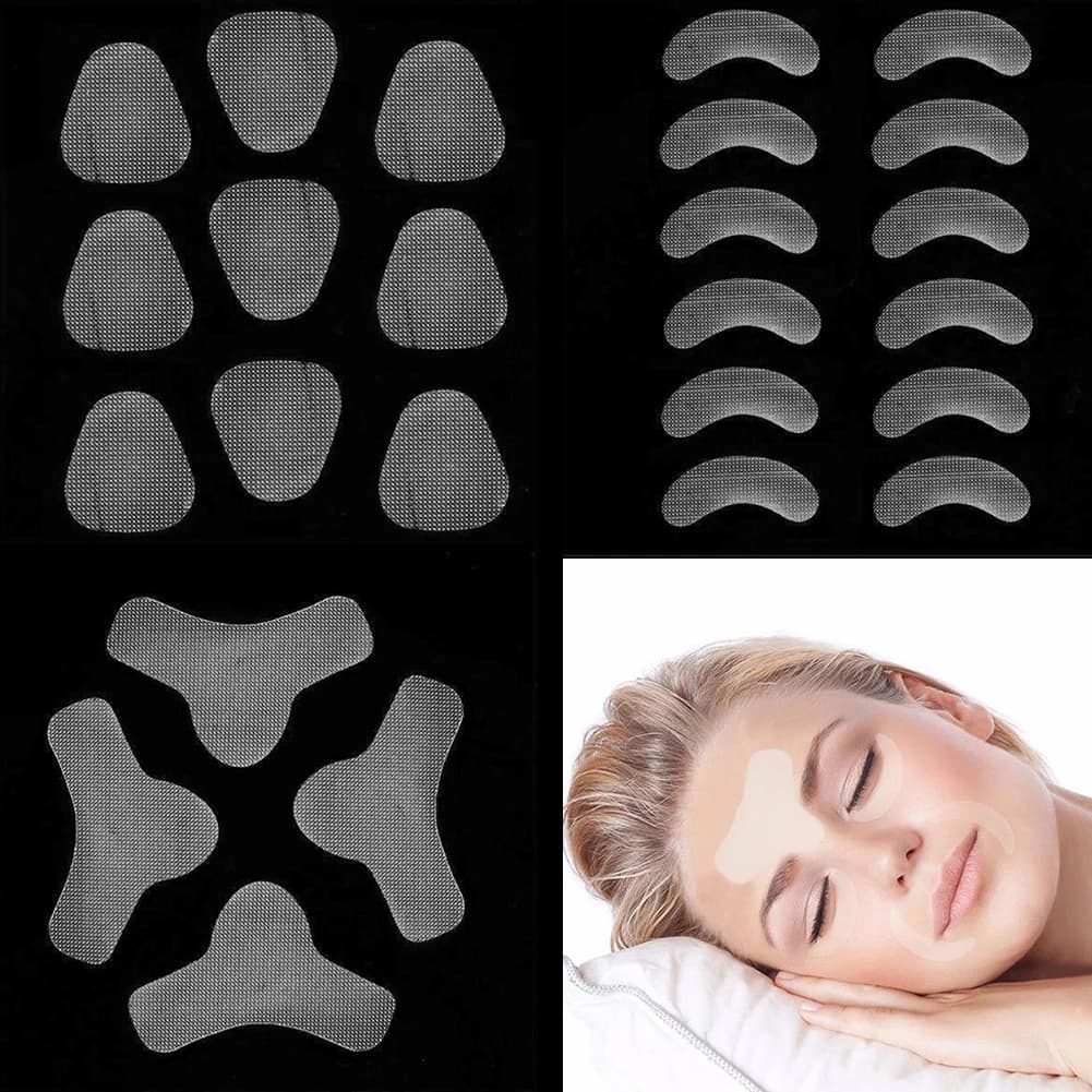12/24/27pcs Thin Face Stickers EVA Anti-Wrinkle Anti-aging Patches Forehead Lift Tapes Beauty Skin Lift Up Unisex