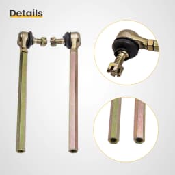 Steering Wheel Parts Tie Rod Rack Adjustable Shaft Set Unit For 110cc Go Kart 110cc Go Kart Assembly Shaft Kit