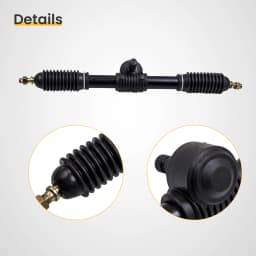 Steering Wheel Parts Tie Rod Rack Adjustable Shaft Set Unit For 110cc Go Kart 110cc Go Kart Assembly Shaft Kit