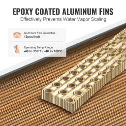 SucceBuy Heat Exchanger Water to Air 18"x 20" for Outdoor Wood Furnaces Residential Heating and Cooling and Forced Air Heating