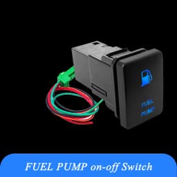 12V Blue LED Fog Light Bar Push Switch For Toyota 2015 Hilux GUN Prado 150 200 RAV4 HiAce Landcruiser ON OFF Button Switch