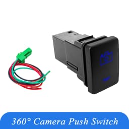 12V Blue LED Fog Light Bar Push Switch For Toyota 2015 Hilux GUN Prado 150 200 RAV4 HiAce Landcruiser ON OFF Button Switch
