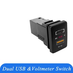 12V Blue LED Fog Light Bar Push Switch For Toyota 2015 Hilux GUN Prado 150 200 RAV4 HiAce Landcruiser ON OFF Button Switch