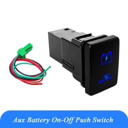12V Blue LED Fog Light Bar Push Switch For Toyota 2015 Hilux GUN Prado 150 200 RAV4 HiAce Landcruiser ON OFF Button Switch