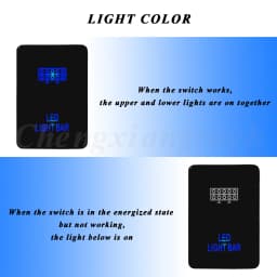 12V Blue LED Fog Light Bar Push Switch For Toyota 2015 Hilux GUN Prado 150 200 RAV4 HiAce Landcruiser ON OFF Button Switch