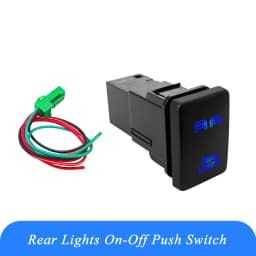 12V Blue LED Fog Light Bar Push Switch For Toyota 2015 Hilux GUN Prado 150 200 RAV4 HiAce Landcruiser ON OFF Button Switch