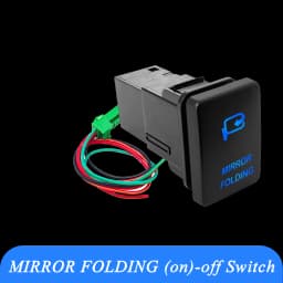 12V Blue LED Fog Light Bar Push Switch For Toyota 2015 Hilux GUN Prado 150 200 RAV4 HiAce Landcruiser ON OFF Button Switch