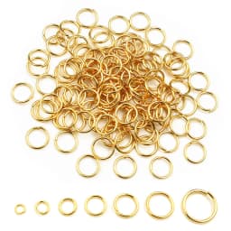 200pcs 3/4/5/6/7/8/10mm Stainless Steel Gold Color Split Jump Rings DIY Jewelry Findings Open Single Loops for jewelry making