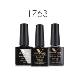 3pcs/set Venalisa Primer Base Coat Topcoat Nail Gel Polish Set Soak Off LED UV Gel Lacquer Nowipe Shiny Nail Gel Manicure Gel