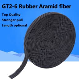 5m/10m//20m/50m/lot GT2-6mm / 10mm open timing belt GT2 belt Rubber Aramid Fiber cut to length for 3D printer wholesale