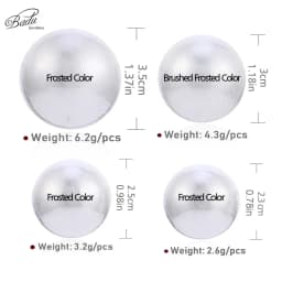 Badu Frosted Gold Color Semi-Ball Stud Earrings for Women Vintage Metal Big Round Earrings Jewelry Party Fashion Accessories